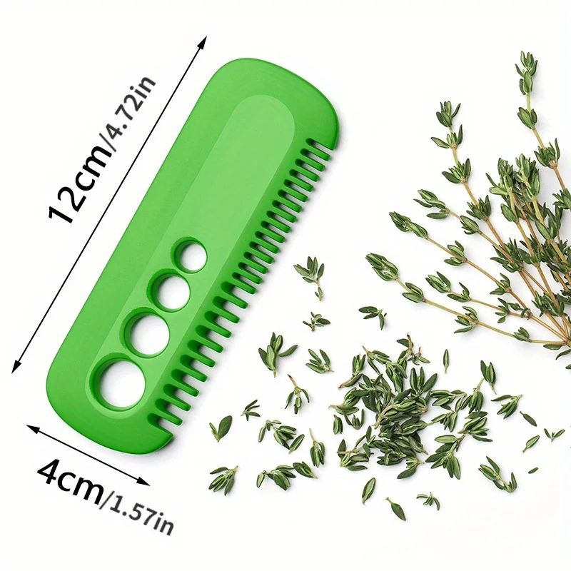 1pc Easy Grip Herbal Peeling Tool - Durable Kitchen Gadget for Quick Peeling of Kale, Parsley, and Cilantro Leaves - Ergonomic