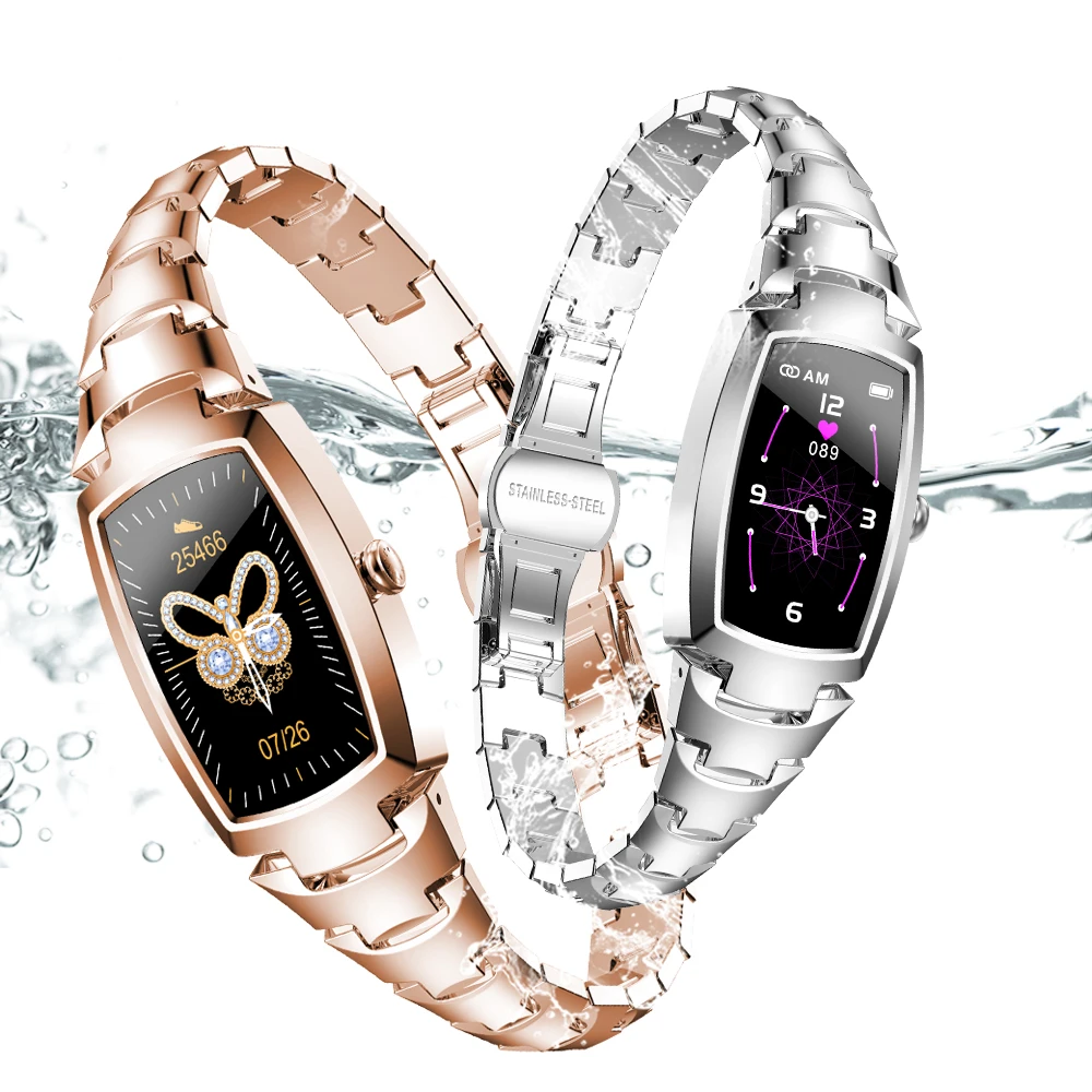 New 2021 Full Touch Screen Woman Smart Bracelet H8 Pro with Female Body