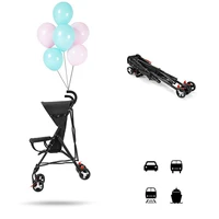Poussette parapluie pliable pour bébé, légère, avec roue avant universelle, double frein, unisexe, pour voyage 2