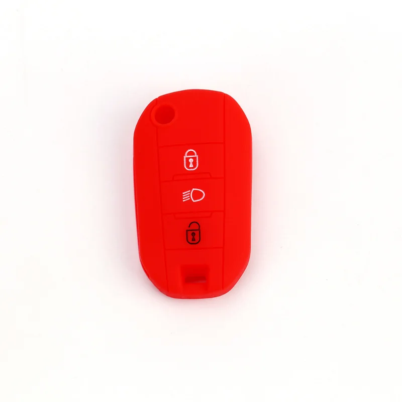 Silicone Car Key Case Cover Skin Holder Fob for Peugeot 208 308 408 508 2008 3008 4008 for Citroen C4 Cactus Picasso C4L C5 C5 key case key case cover car key shell remote control case cover