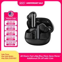 QCY Melobuds N50 ANC Bluetooth 5.4 Wireless Earphones Active Noise Cancellation 6 Mics Clear Call Earbuds Multipoint Connection