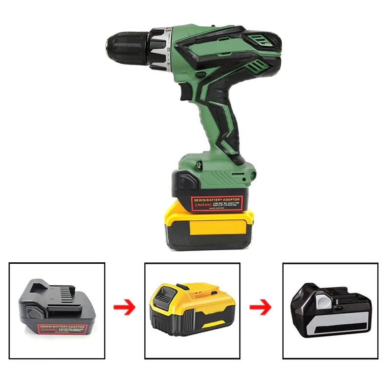 

Адаптер для литиевой батареи Dewalt серии 18/20 в DCB, преобразованный в для Hitachi/Hikoki 18 в, инструмент для литиевой батареи
