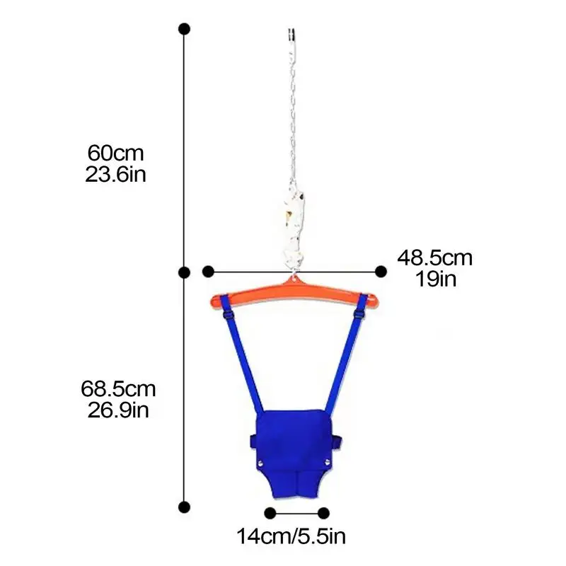 Doorway Jumper Jumper For Baby With Cloth Exersaucer Activity Seat And Doorway Baby Exerciser With Adjustable Chain