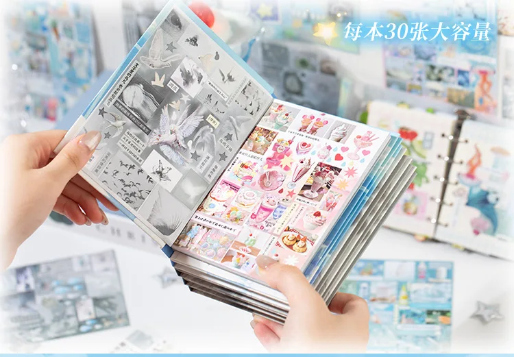 Mr. Paper 30 Stück Vintage-Stickerbuch im japanischen Stil, Abendbrise, Briefpapier, geschnittene Filmaufkleber, DIY-Handbuch, Collage-Tablet – Detail 2