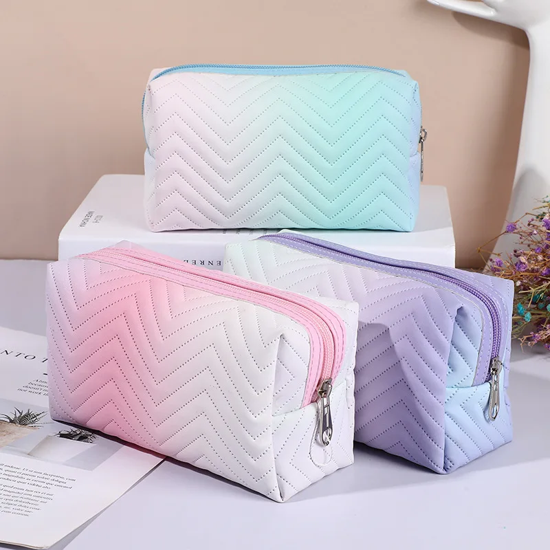 

Personalized Gradual Cosmetics Storage Bag Women's Portable Super Hot Travel Cosmetics Glove Bag Storage Bag Cosmetics Bag