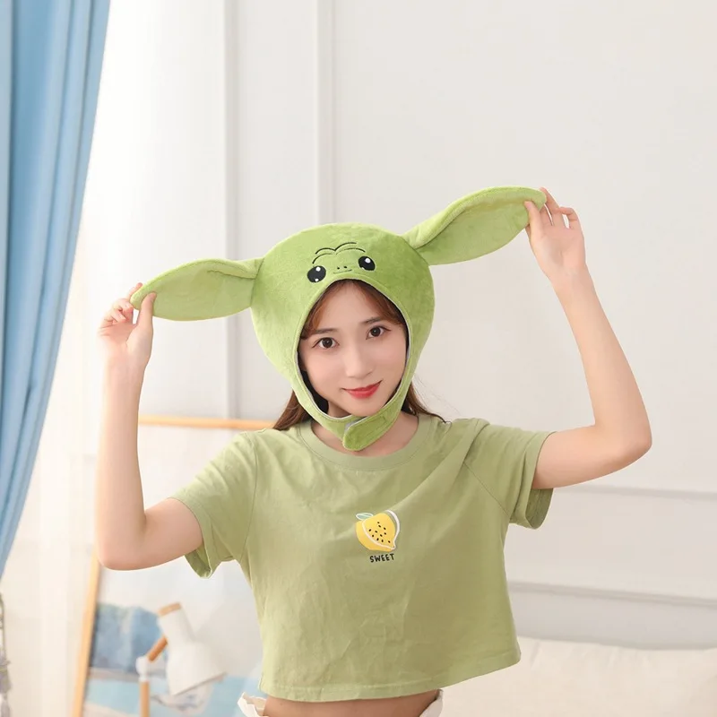 

Green Monster Alien Hat Cartoon Animal Headwear Funy Cute Festival Halloween Carnival Party Anime Cosplay Unisex