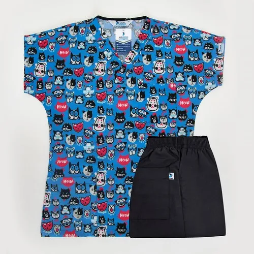 Nur Ortopedia Meow Cat Surgical Doctor Nurse Hospital Ashizcda Lycra Jersey Alt Top Suit