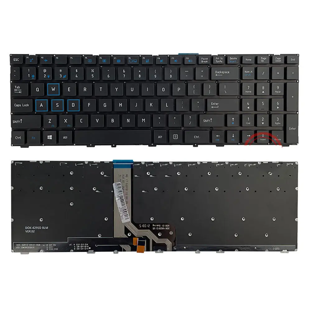 

Новый ноутбук для Machenike F117-V/V56T VA65T VSG65 F117-VC/VG US RGB клавиатура с подсветкой