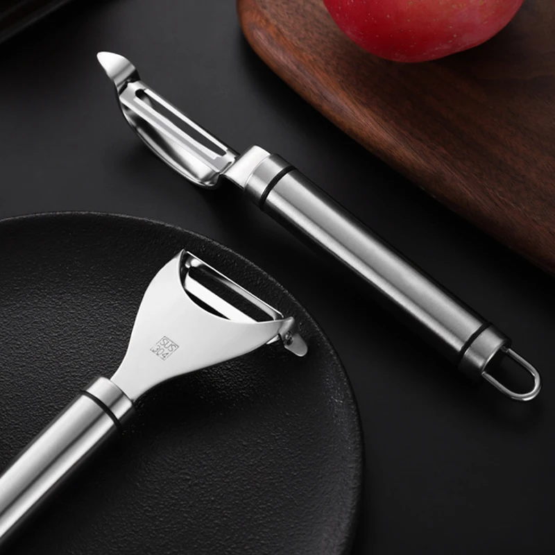 2PCS Stainless Steel Potato Peelers - 16.2cm Swivel Vegetable & Fruit Peelers