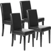 Dining Chairs Set of 4,Dining Room Chairs Upholstered PU Leather Kitchen Chair for Home Kitchen Bedroom Living Room Restaurant 1