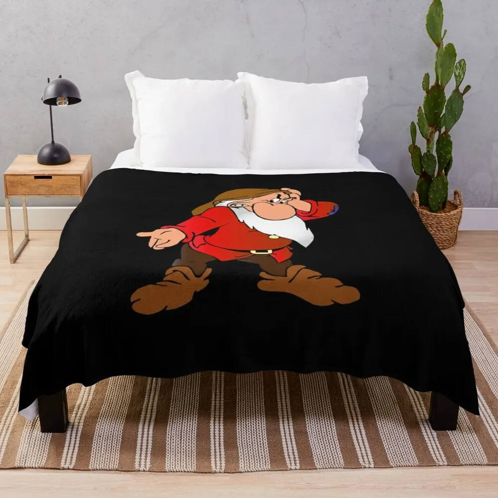 

Grumpy dwarf Throw Blanket bed plaid Sofa Throw for babies Blankets