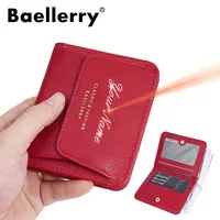 Baellerry New Short Women Wallets Name Customized Coin Pocket Brand Female Purses Large Capacity Card Holders Wallet For Girls 1