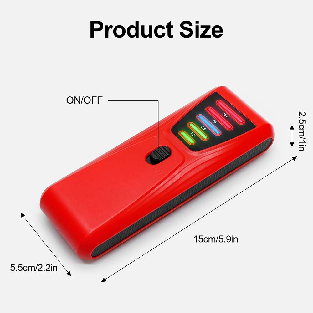 Electromagnetic Radiation Tester Portable Digital LCD Electric Magnetic Field EMF Meter Dosimeter Detector Computer Phone 5