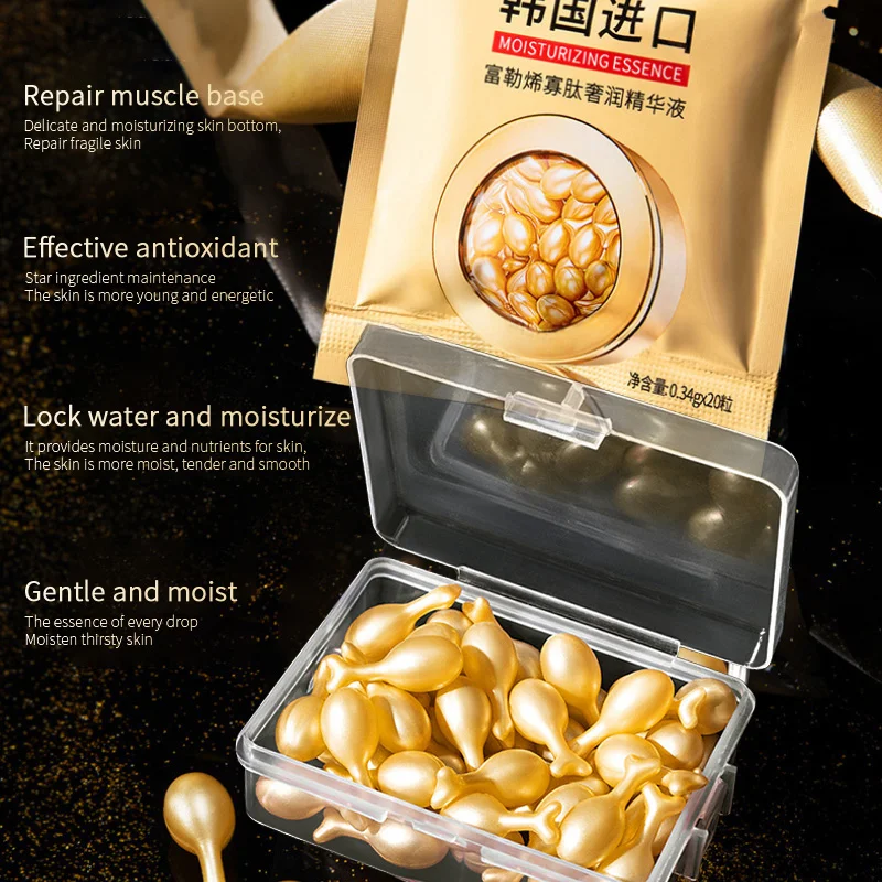 20/50 قطعة كبسولات الكولاجين للعناية بالوجه مصل بق...