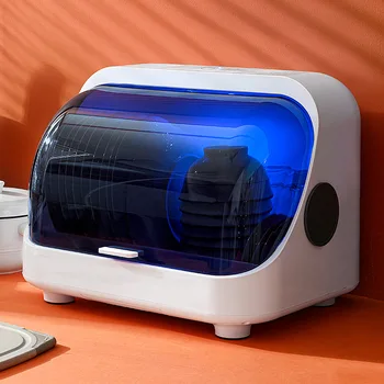 다기능 가정 주방 소독 캐비닛 그릇 접시 나이프 포크 보관함, UV 식기 랙 소독제 찬장