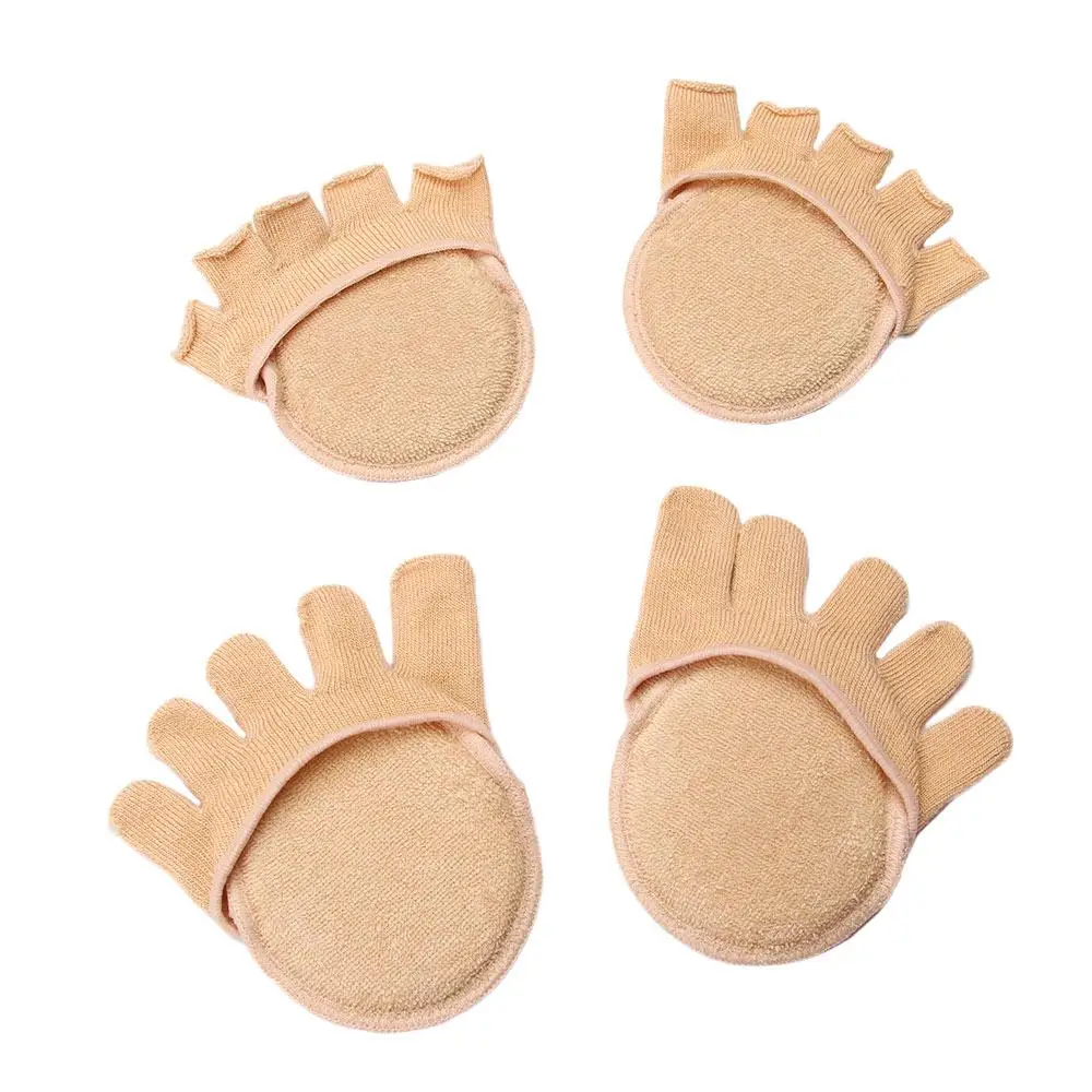 

Sponge Bamboo Invisible Foot Pad Anti-slip Open Toe Heelless Lining Open Toe Socks Invisible Socks Forefoot Socks Sock Slippers