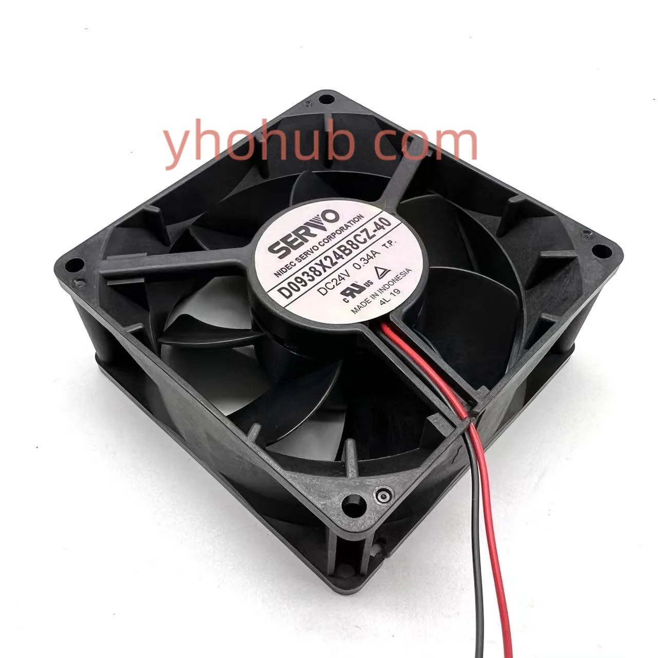 Refrigerando do Servidor do Fio 90x90x38 mm da C.c. 24v 0.34a do Servo D0938x24b8cz40 fã