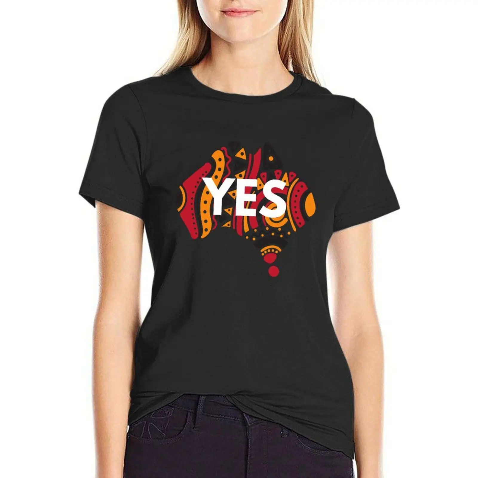 

Yes to the Voice to Parliament T-Shirt plain t shirts for Women Women clothes