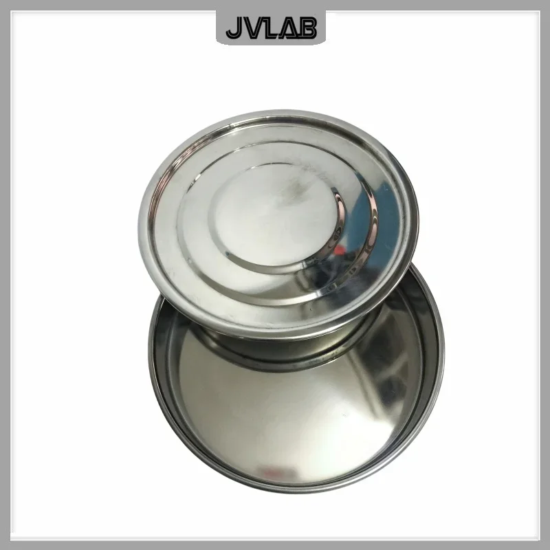 실험실용 304 SUS 뚜껑 및 하단, 약전 체 검사 커버 및 트레이, 직경 20 cm, 1/PK