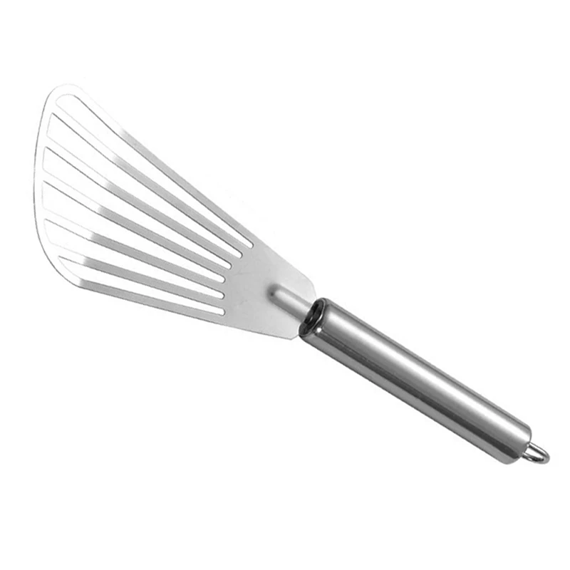 Description Picture 5 of item1PC Stainless Steel Slotted Fish Turner Spatula Flexible Kitchen Cooking Tools