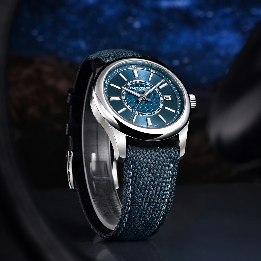 40mm Men Automatic Mechanical Watches NH35A Luxury Sapphire Stainless Steel 10Bar Clock Reloj Hombre