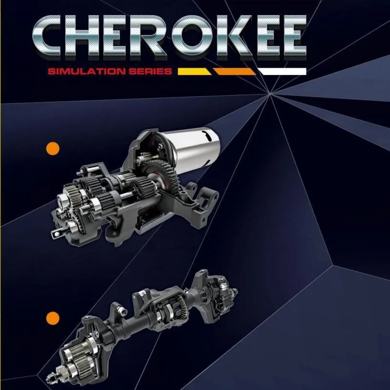 Remote Control Off-Road 1:10 Simulation Cherokee Climbing Car Four-Wheel Drive Off-Road Climbing Toy Electric Model Toy Gifts 2