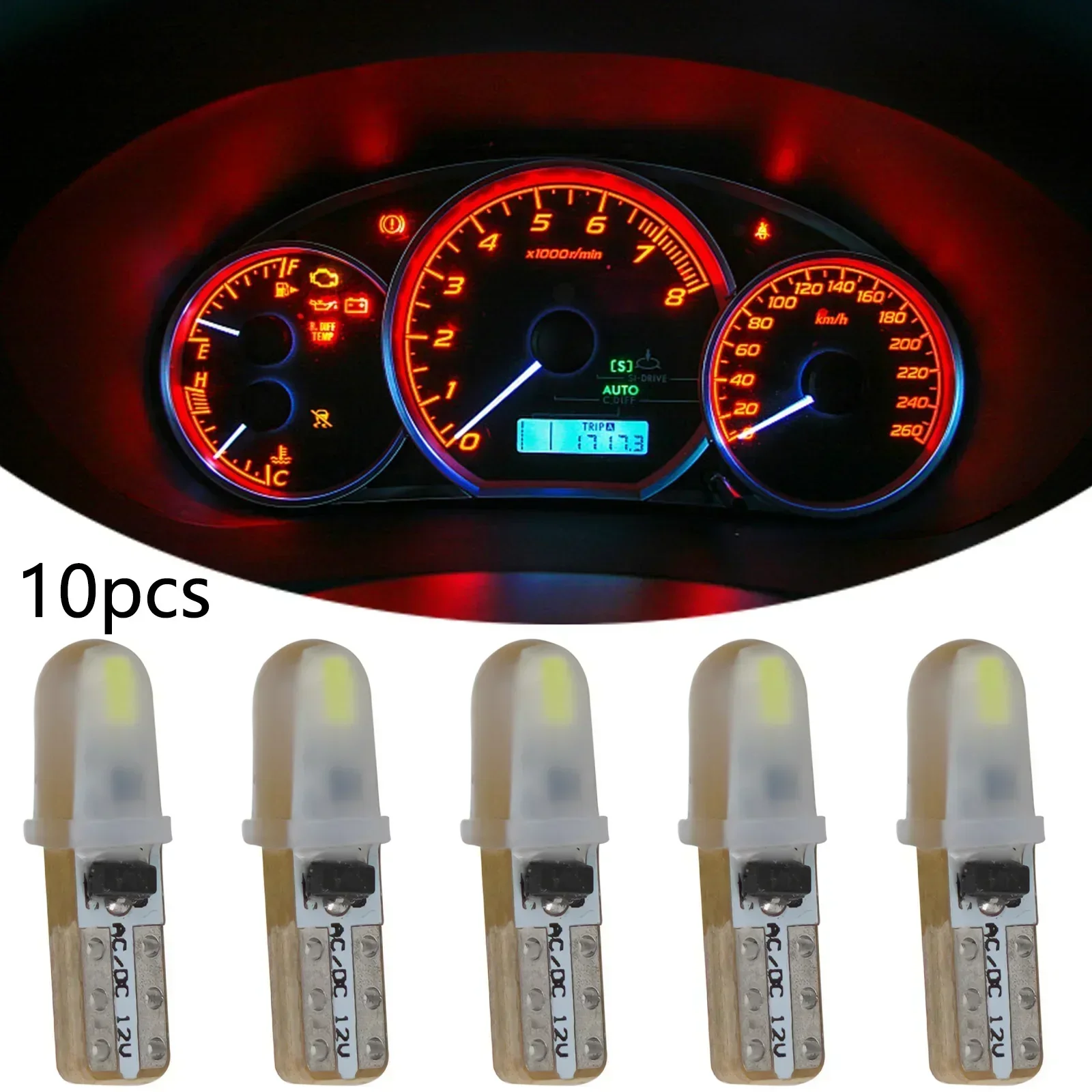 Speedometer Lighting LED Lights 10PCS 10x Accessories Anti Corrosion DC 12V Easy To Use Kit PCB Universal Durable speedometer lighting led lights