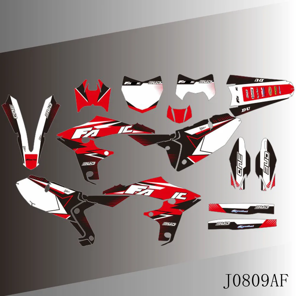 Kit Déco Fantic XEF 250/450 2021-2022 - Autocollants Graphiques Phoenix - Vinyle Rouge