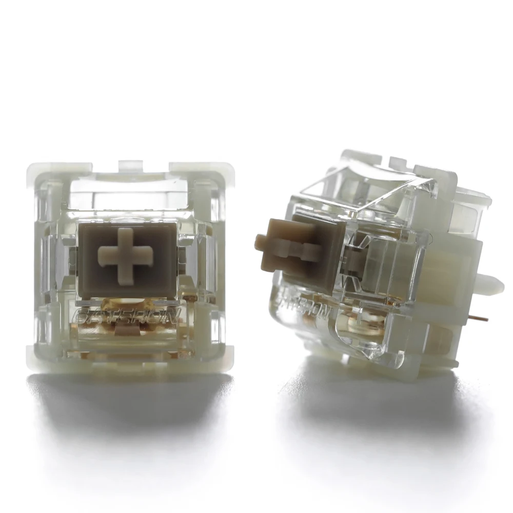 Originais Gateron Bebê Racoon Switches Linear 55g 5pin Pom Material Ouro-banhado a Mola Teclado Mecânico Pré-lubrificado Interruptor 35 Peças - Imagem 3