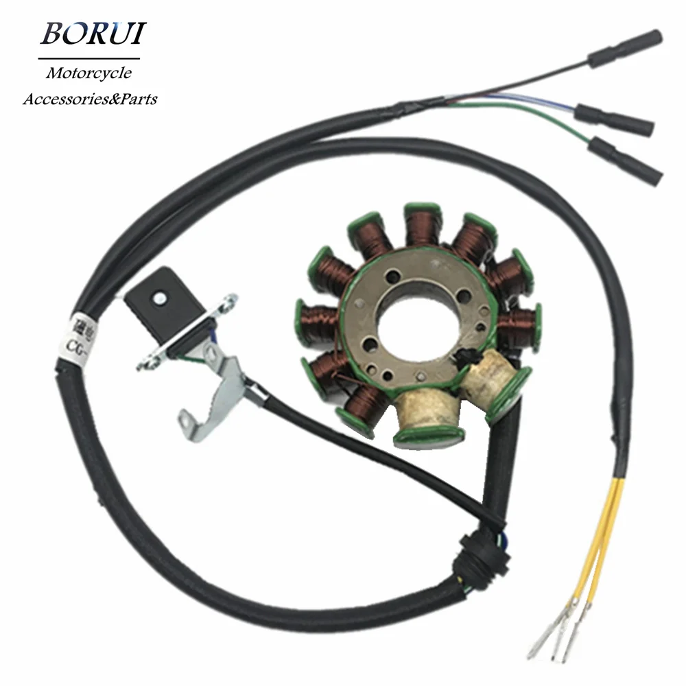 

Motorcycle Generator Stator Coil 11 Poles 6 Copper Wire Magneto For CG125 QJ150 Scooter Moped Motorcycle Accessories