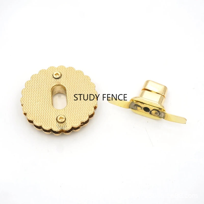 2pcs 금속 패키지 잠금 버클 원형 잠금 버클 패키지 트위스트 잠금 버클 가정용 하드웨어 액세서리 바느질 용품