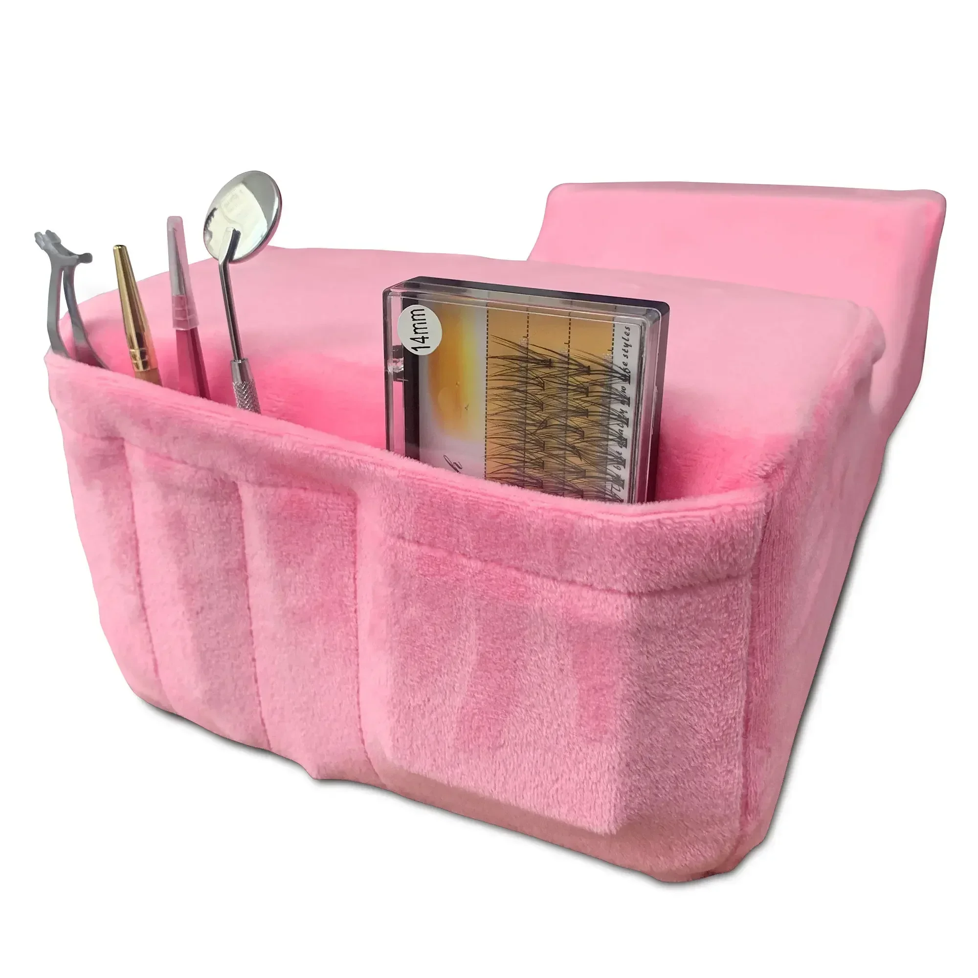 1pcLash Pillow Neck Support Eyelash Soft Pillow Grafting Eyelashes Memory Foam Eyelash Extension Pillow With Pocket Makeup Salon