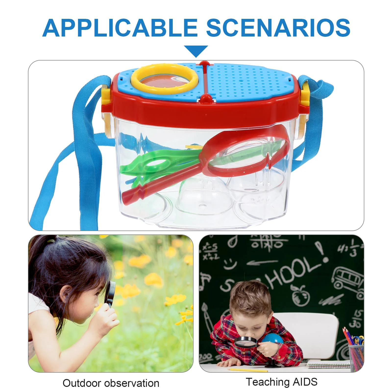 Insect Observation Box outside For Kidss Bee Catcher for Toddler Collection Collector Explorer Kit Set Abs Acrylic Child 5