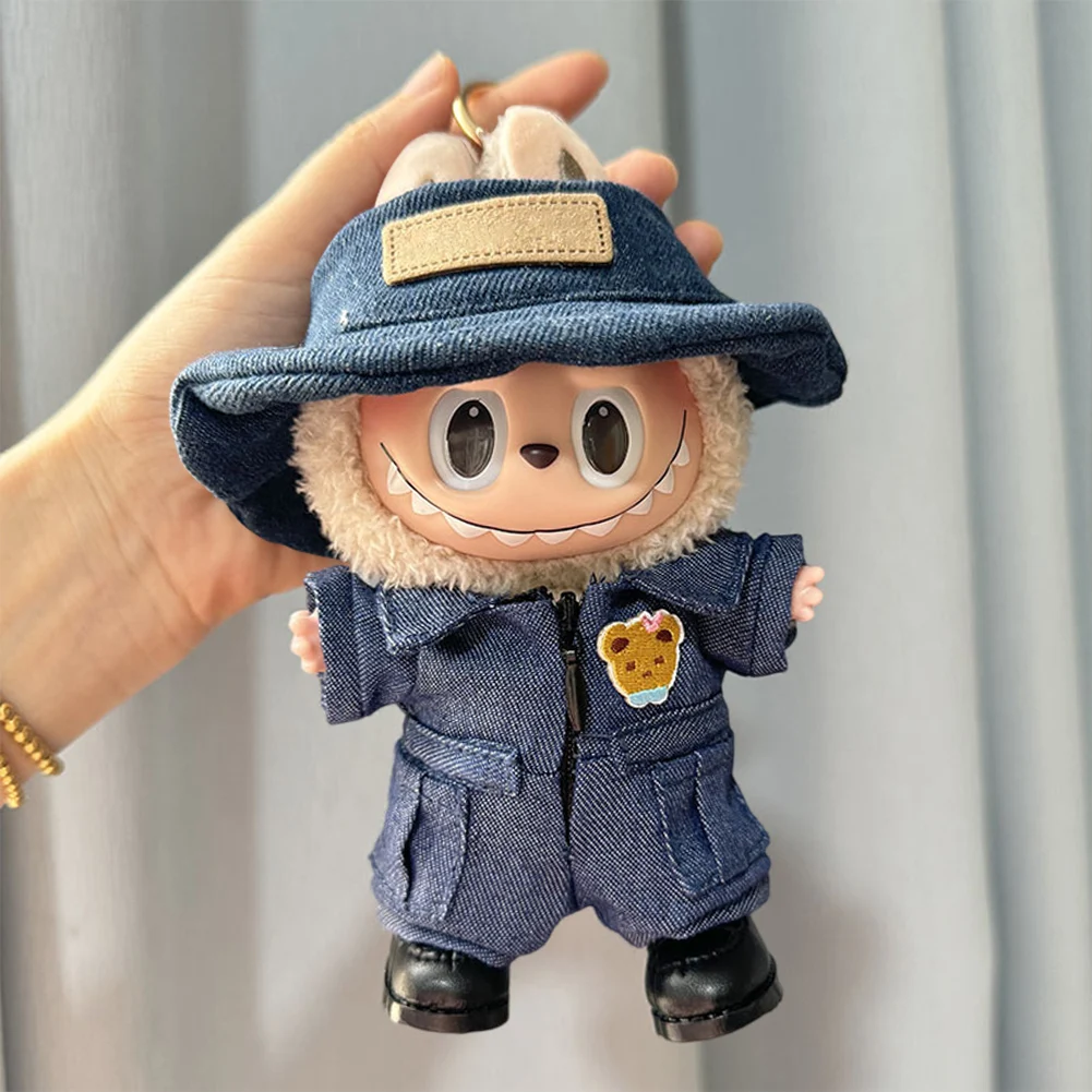 Cute Mini Doll Clothes for Labubu 17cm Dolls Accessories Doll Clothes Dress Up Kawaii Gift（Not Including Dolls Only Clothe） doll clothes mini doll ornaments