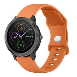 Premium 20mm Silicone Smartwatch Wristband Strap - Amazfit Bip 3Pro (Orange)