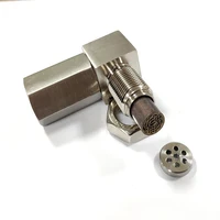Exhaust Catalyst Rear Oxygen Sensor Spacer 90 Degree Mini Catalyst Lambda O2 Adapter CEL Fix, M18*1.5 Universal Free Shipping 1