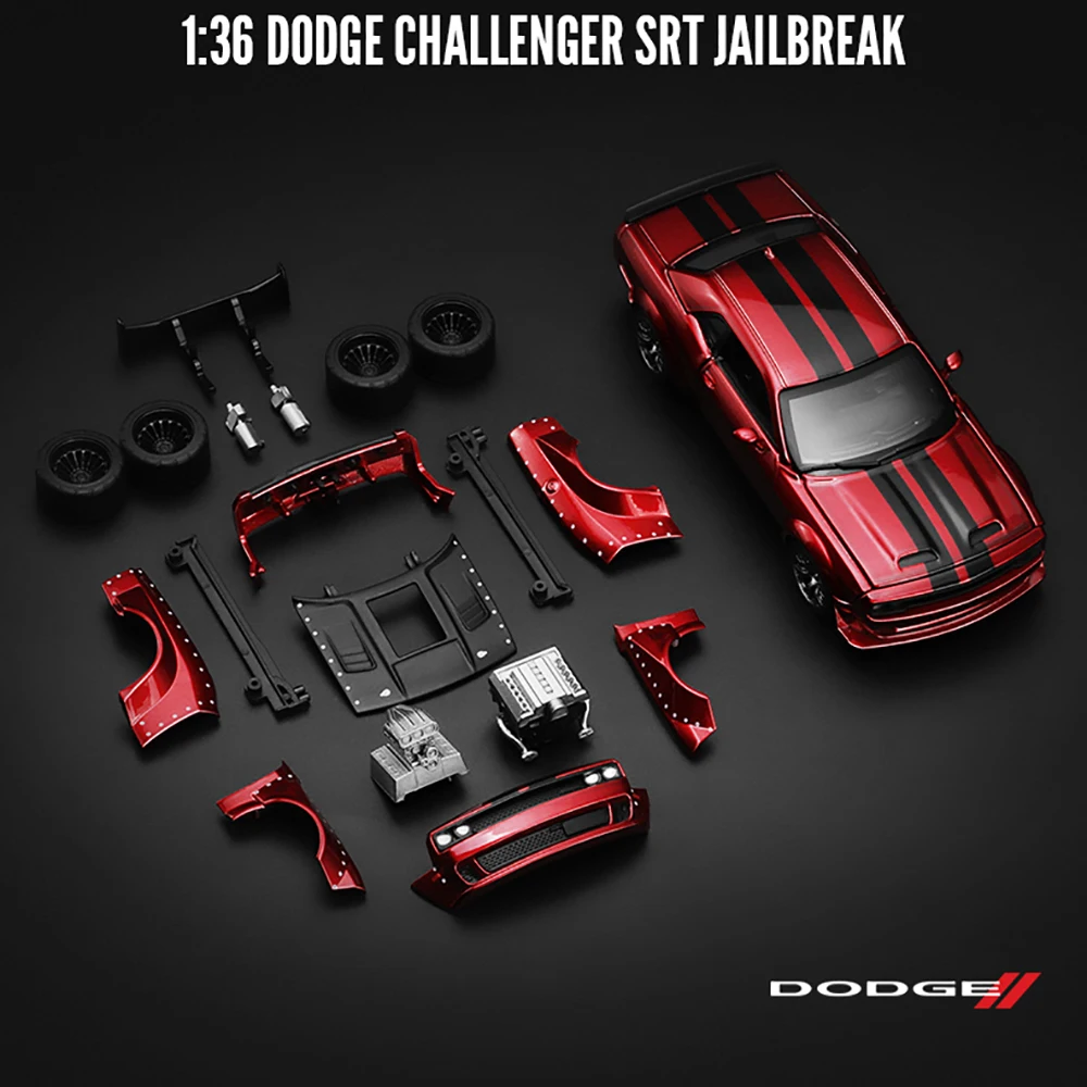 CCA MSZ 1:36 2022 Dodge Challenger SRT Jailbreak Alloy Toy Car