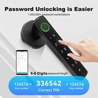 Tuya Door Lock Smart Life APP / Fingerprint / Key / Password Unlock Apartment Hotel Support Smart Home Electronic Door Lock - Image 3