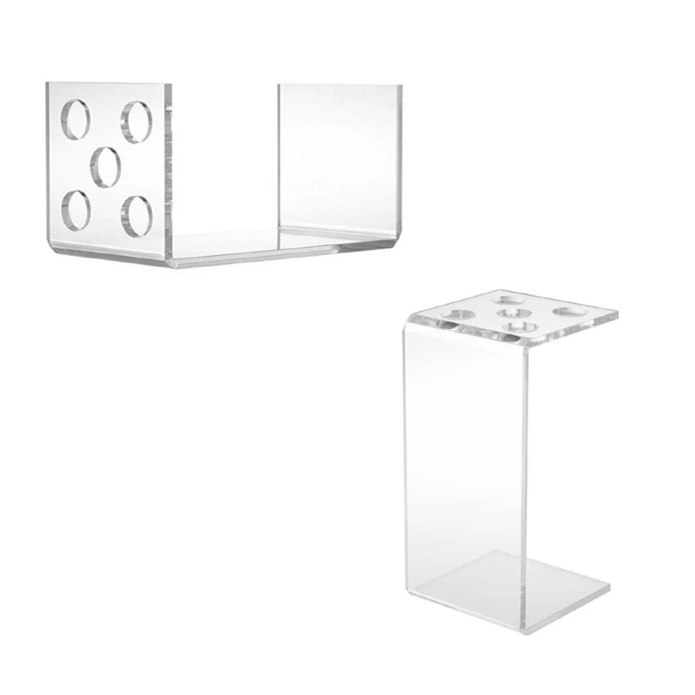 1PC Hair Scissors Storage Rack Transparent Stand Hairdressing Scissors Shelf Comb Scissors Holder