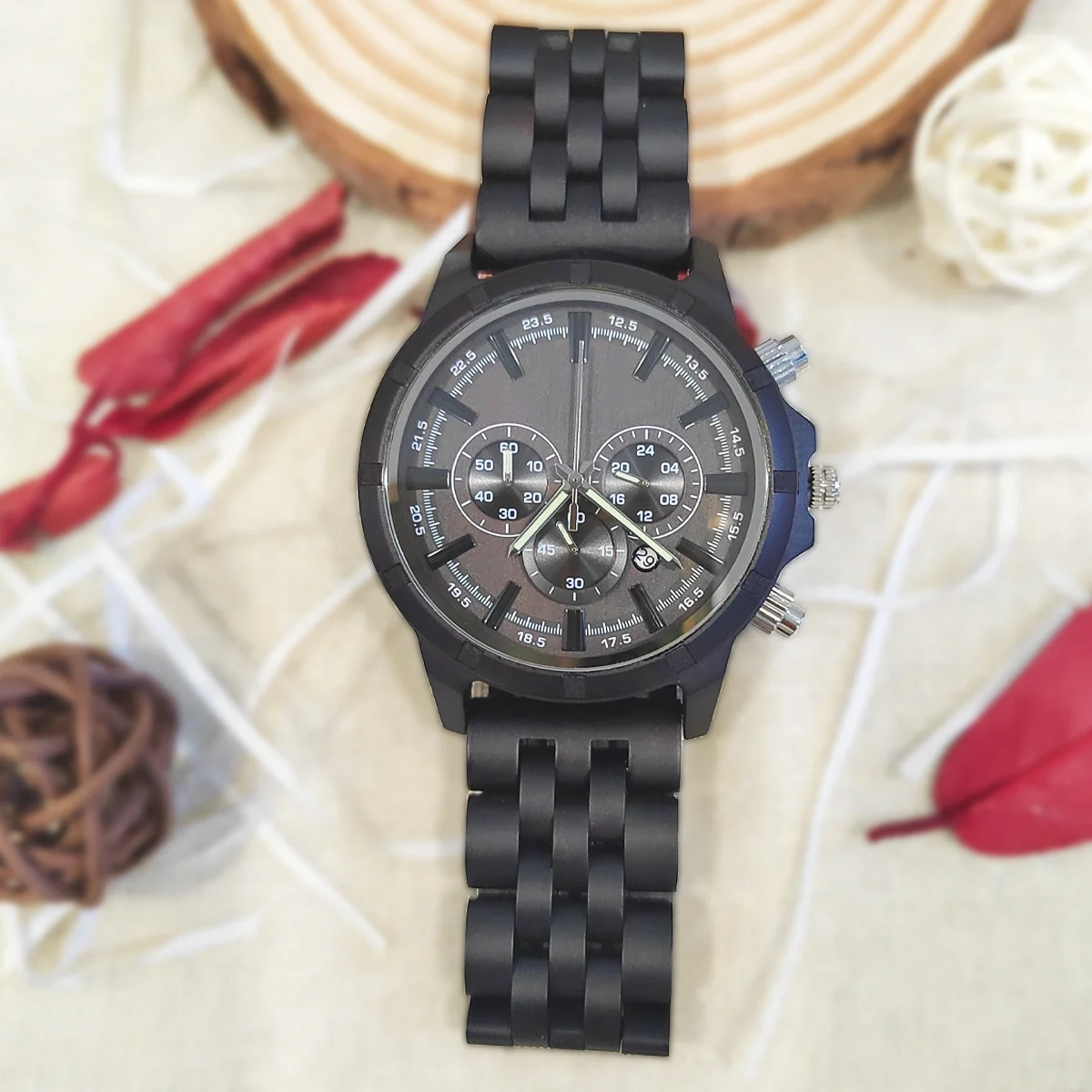 

Wood Watch Men Watch Strap Fashion Quartz Wristwatches Timepieces Chronograph Wooden Wrist Watches for Men Gifts reloj hombre