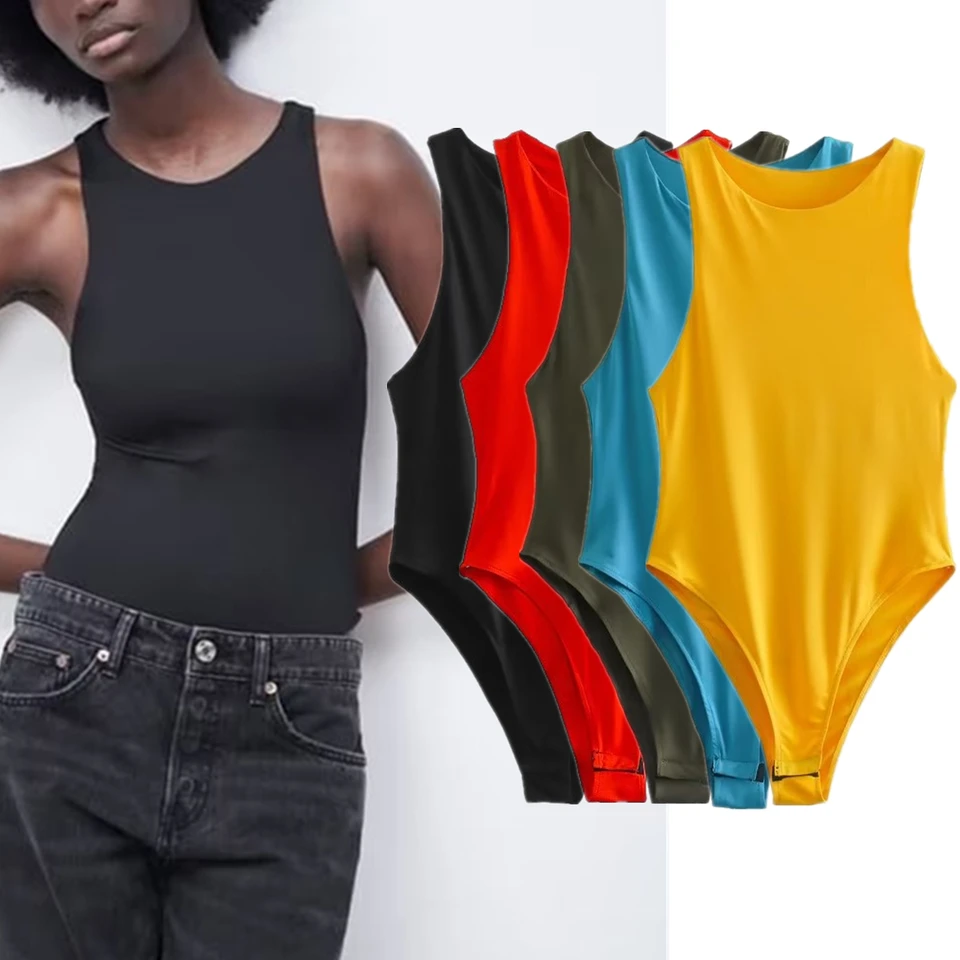 Maxdutti High Street Tops multicolores moda Color caramelo Sexy