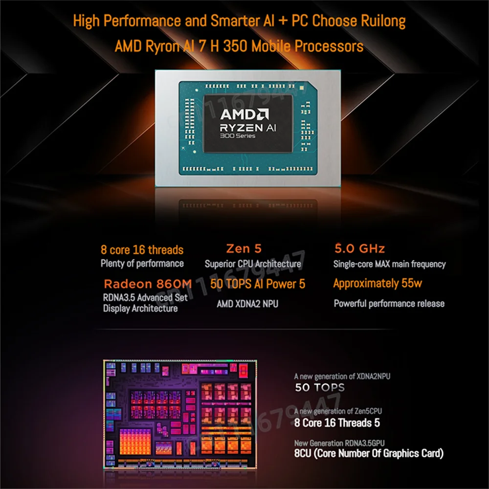 【2025 NEW】Lenovo Xiaoxin Pro 16 AMD AI 7H 350/860M 32G+1T 16inch 2.8K OLED Screen 120Hz Notebook 2