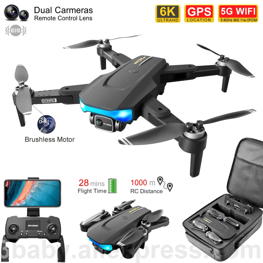 LS38 EIS GPS Дрон 4K/6K профессиональная аэрофотосъемка бесщеточный Радиоуправляемый