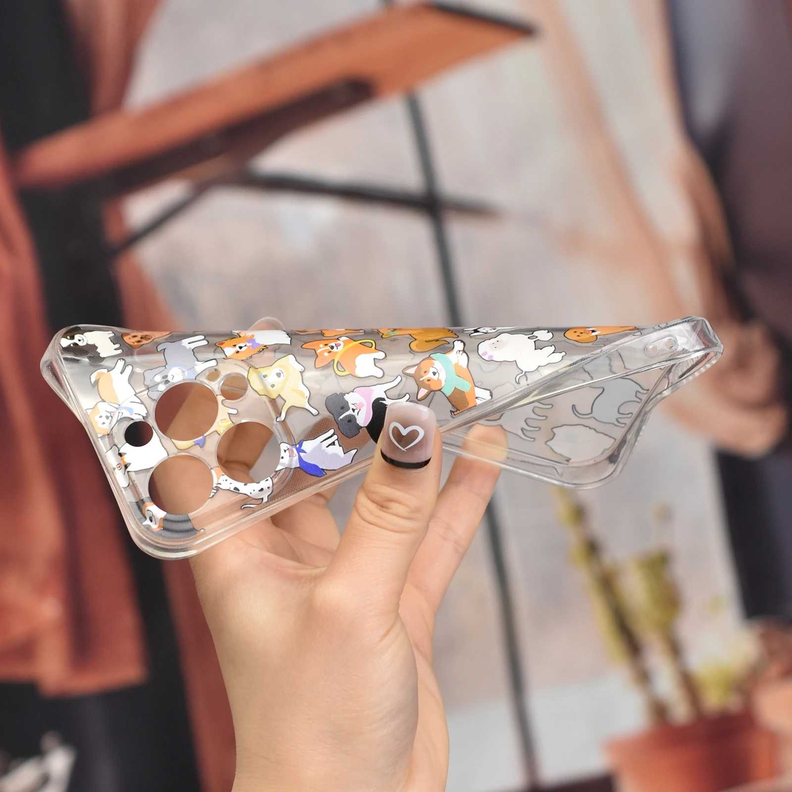 Transparent pattern phone case for iPhone 14 13 12 11 Pro Max 14 Plus- S43f813bf90974b378c48a0abb19d3d71r