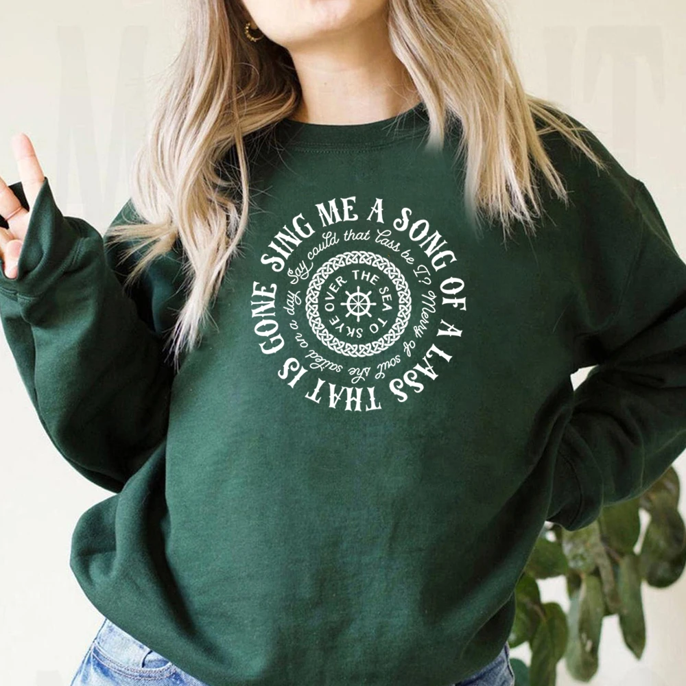 Sing Me A Song Skye Boat Lyrics Sweatshirt Outlander Book Series Pullover Jamie Fraser Fraser Ridge Clan Tv Show Sweatshirts