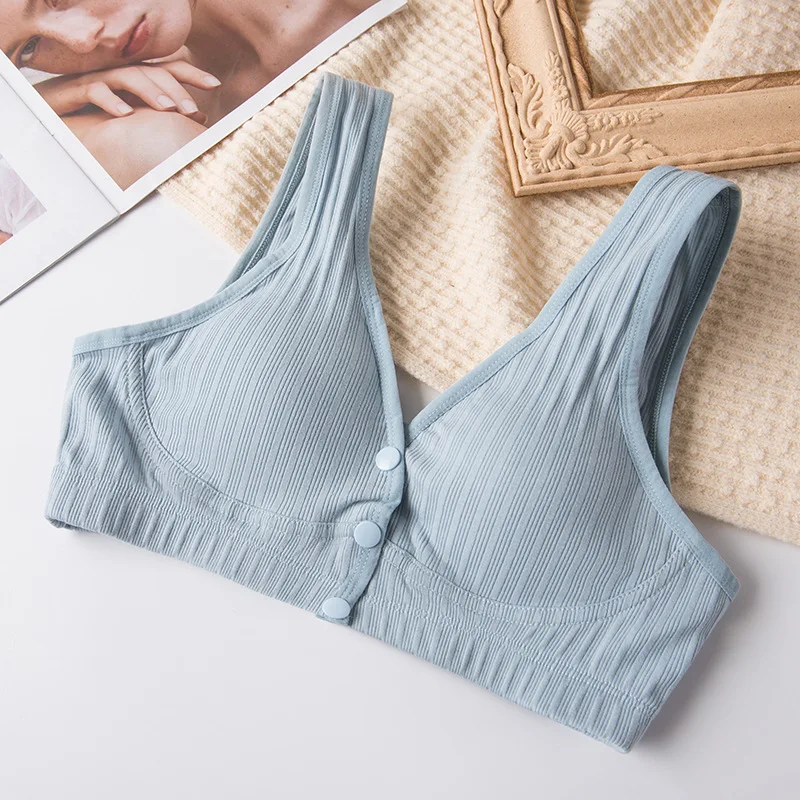 Anti-Sagging Cotton Maternity & Nursing Bra - Thin and Elastic, Push-up, Suitable for Feeding and Pregnancy, Wirefree 5