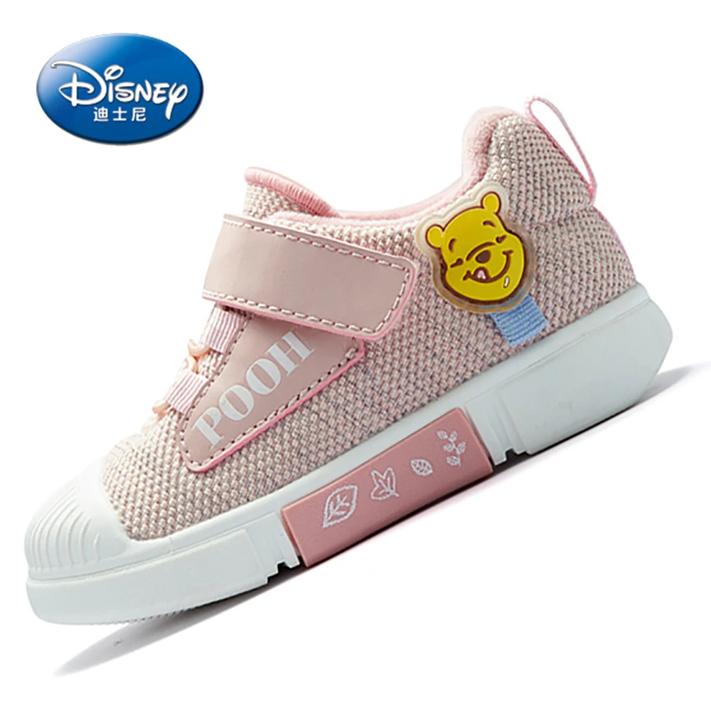 Disney Kids Cartoon Prewalker Baby Girls Boys Cute Winnie The Pooh Casual Shoes Children