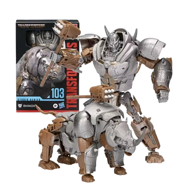 

Hasbro Transformers Toys Transformers: Rise of the Beasts SS103 Voyager RHINOX 18cm Transformer Robot Figure Model