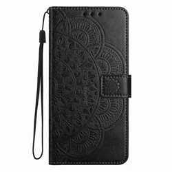 Elegant Wallet Cover for Women - Lady Girl Case (Black PG)