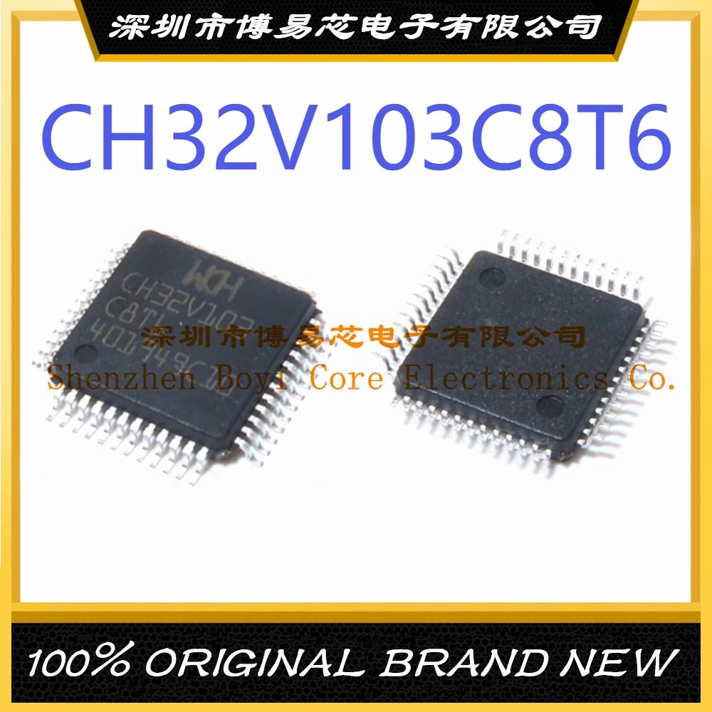 1 PCS/LOTE CH32V103C8T6 package LQFP-48 new original genuine single chip microcomputer (MCU/MPU/SOC) IC chip 1 pcs lote mkl16z128vlh4 package lqfp 64 new original genuine microcontroller ic chip